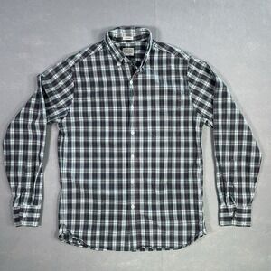 J. Crew Long Sleeve Dress Shirt Men Small Plaid Check Casual Office Business‎